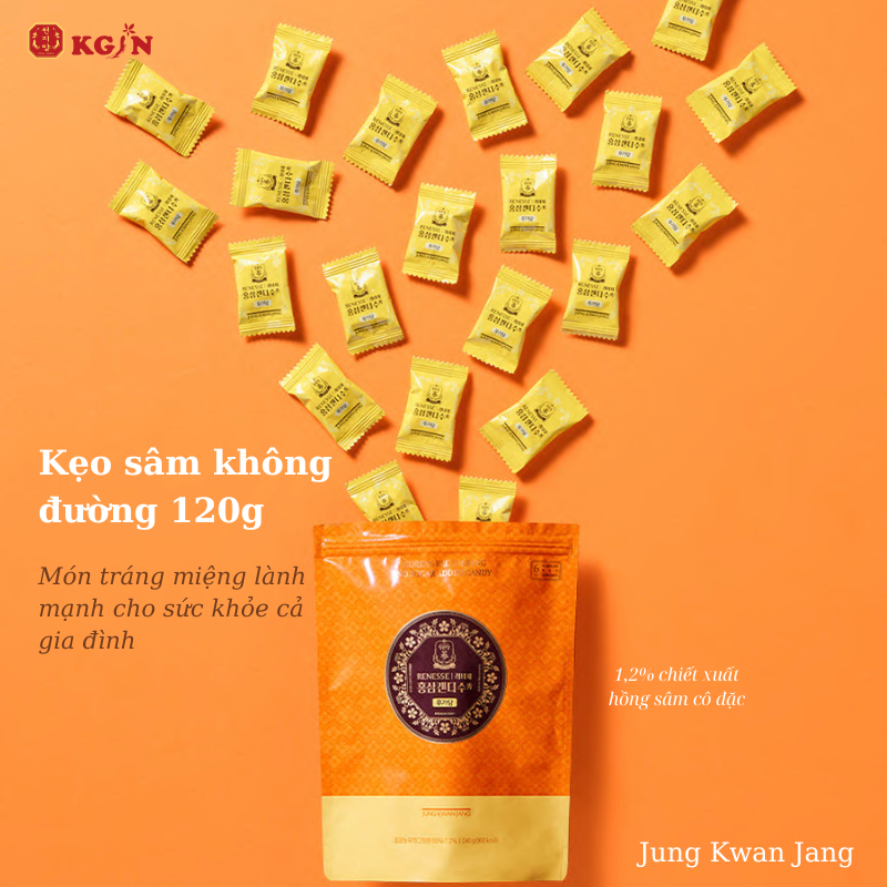 Kẹo sâm không đường nhập khẩu
